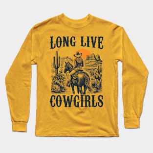 Long Live Howdy Rodeo Western Cowgirl Long Sleeve T-Shirt